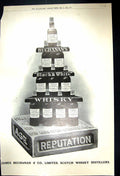 Antique Old Print 1909 James Buchanan Scotch Whisky Colgate Minnewaska Ship