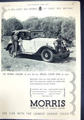 Antique Print 1934 Morris Motor Car Coupe Anglepoise Mirror Princess Marina