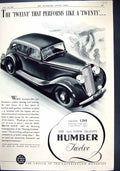 Antique Old Print 1936 Humber Motor Car Ladies Fashion Blouses Flannel Smocks