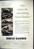 Antique Old Print 1952 David Brown Motor Cars Gordons Gin Medway Paper Sacks