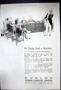 Old Print 1916 Dunlop Rubber Company Palmer Cord Tyres Humber Napier Cars 20th