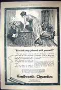 Old Print 1919 Kenilworth Cigarettes Cope Aertex Cellular Clothing Dress 20th