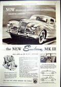 Antique Print 1954 Sunbeam Motor Car Fly Bea Airways Triumph GMentzendorff 20th