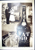 Old Print 1954 Vat 69 Scotch Whisky Hooper Motor Car Helicopters Westland 20th