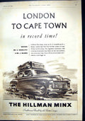 Antique Print 1952 Hillman Minx Motor Car Ind Coope'S Double Diamond Harris