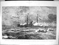 Old 1886 Naval Review Sham Fight Portsmouth Torpedo Boats Attacking C Victorian