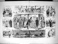 Original Old Antique Print 1880 Election Sketches Voters Parliament Victorian