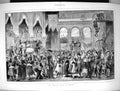 Old Antique Print 1873 Scene Artists Ball Berlin Germany Dancing Romance 19th