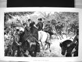 Original Old Antique Print 1871 Rotten Row Season Horses Hunting Fine Art 19th