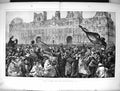 Antique Print 1871 Paris France Under Red Flag Siers Rifles Demonstration 19th