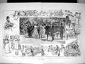Old 1899 Winter Scene New York America Horses Sleighing Central Park Victorian