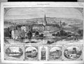 Old 1864 Shakpeare Stratford-On-Avon Henley Guild Chapel Shottery Cha Victorian