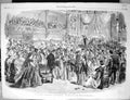 Old Print 1864 Shakspeare Stratford-On-Avon Fancy Ball Festival Pavilion 19th