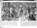 Old 1864 Tristram Fellowship Round Table Fresco Robing Room Westminst Victorian
