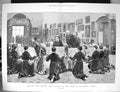 Old 1873 Blue-Coat Boys Showing Art Drawings Queen Buckingham Palace Victorian