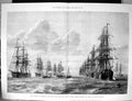 Old 1873 Naval Review Spithead Royal Yacht Victoria Albert Shah Ships Victorian