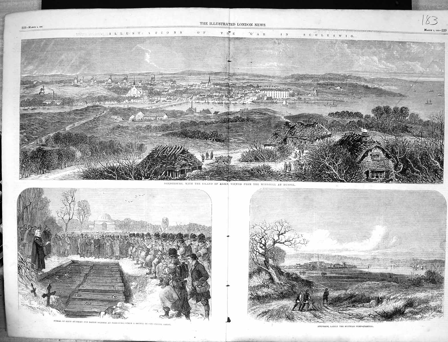 Old 1864 War Schleswig Sonderburg Island Alsen Duppel Apenrade Flensb Victorian
