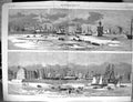 Old *6020 1857 Cronstadt Merchant Vessels Ships Ice Man-Of-War'S Mole