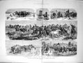 Old Antique Print 1881 Wild Horses Puszta Hungarian Heath Country Gipsies 19th