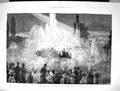 Old 1884 International Health Exhibition Illuminated Fountains Fine A Victorian