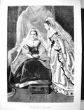 Antique Old Print C1880 Queen Princess Louise House Lords Opening Parliament