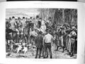Old 1881 Ireland Demonstration Stopping Hunt Horses Huntsmen Hounds O Victorian