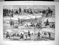 Old Print 1882 Volunterr Review War Siers Regimental Orderley Bugler Hor 19th