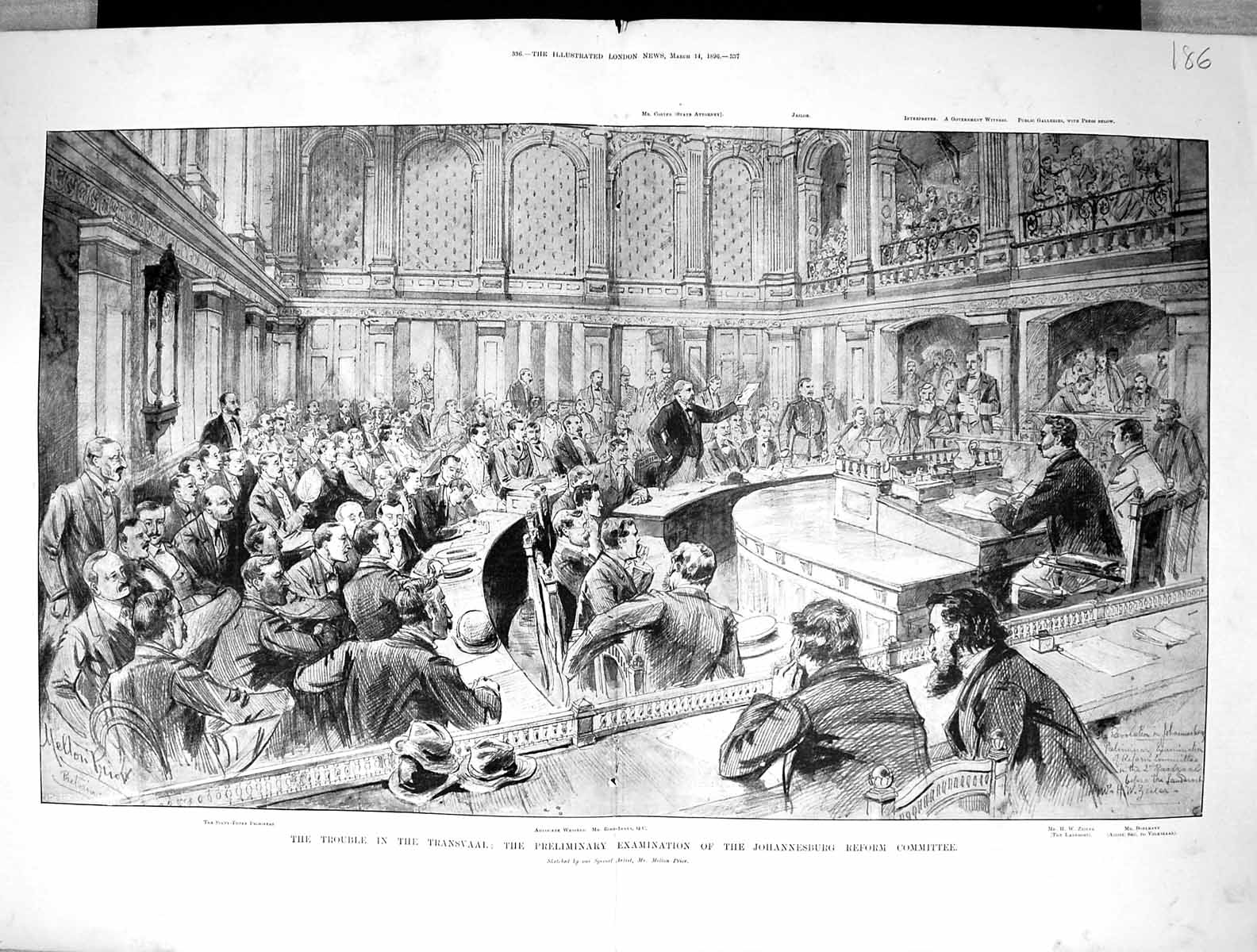 Old 1896 Transvaal Johannesburg Reform Committee Zeiler Bohlmann Wess Victorian
