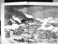 Antique Old Print Damaged 1855 Scene Storming Redan War Siers Battle Crowe 19th