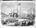 Old 1860 Prince Wales British North America Ship Landing Halifax Andr Victorian