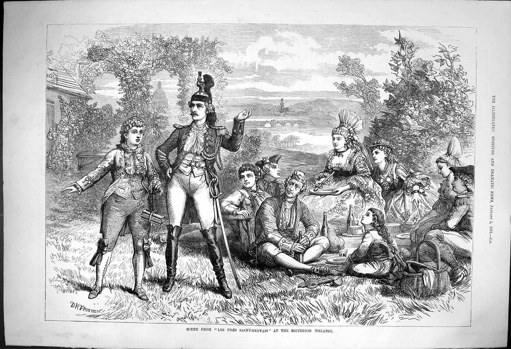 Old Scene Les Pres Saint-Gervais Criterion Theatre D Friston Picnic