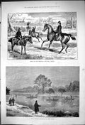 Old Home For Holidays Out Frolic Horses Boxing Day Thames Fishing 187 Victorian