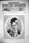 Original Old Antique Print Miss Amy Roselle As Ida Two Roses 1875 Victorian