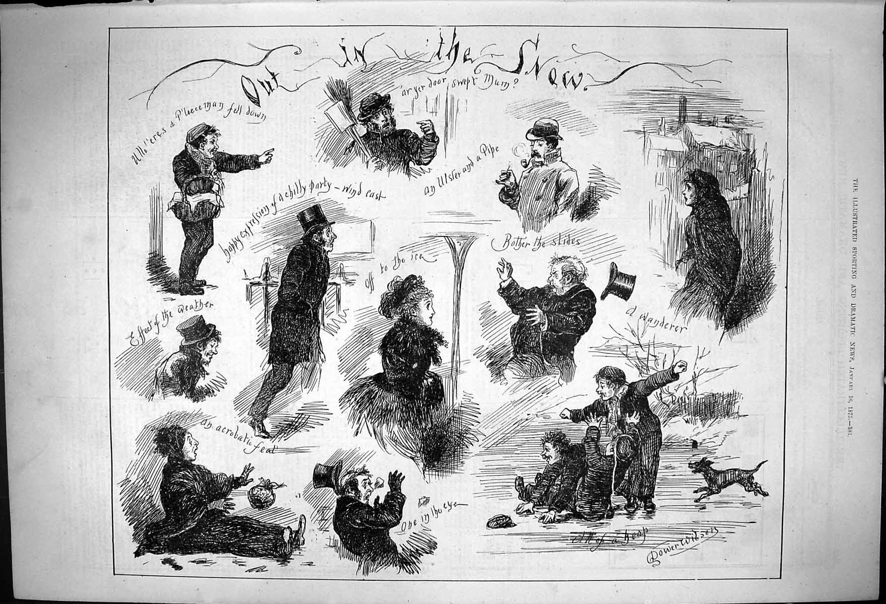 Old Out Snow Door Swept Off Ice Wanderer Fall D Wilson Chess Whist187 Victorian