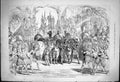Original Old Antique Print Scene Pantomine Sangers Royal Amphitheatre 1875 19th