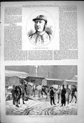 Antique Print Mr Thomas Rider Rugby Steeplechases Postponed Again Snow 1875