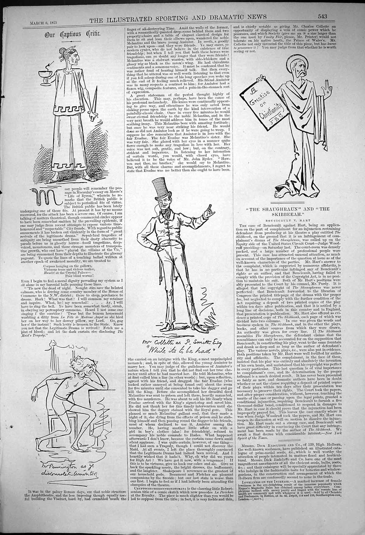 Antique Print Mr Pennington Mr Collette T Goodlake Mr Forde-Hutchinson 1875