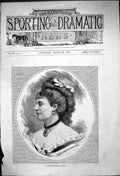 Original Old Antique Print Portrait Madame Campobello-Sinico 1875 Victorian