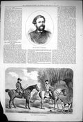 Antique Old Print Late Earl Yarborough Lord Yarboroughs Huntsmen 1792 1875 18th