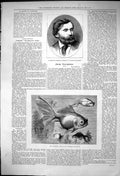 Old M Henri De Bornier Author La Fille De Roland Telescope Fish 1875 Victorian