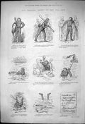 Antique Print Captious Critic Boat Race Falls Water Rescued Life-Boat 1875 19th