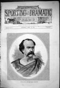 Antique Print 1875 Portrait Signor Salvini Great Italian Tragedian Theatre 19th