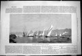 Antique Old Print 1875 Thames Sailing Club Match Surbiton Yachts Boats Sport