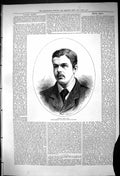 Old 1875 Portrait Walter Slade Champion England One Four Miles Sport Victorian