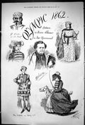 Old Print 1875 Olympic Theatre Robson Queen Eleanor Fair Rosomond Cottrel 19th