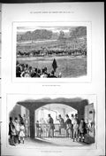 Old Antique Print 1875 Start Horse Racing Derby Weighing-Room Stand Sport 19th