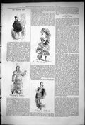 Original Old Antique Print Theatre Captious Critic Kate Stanley Actors 1875