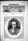 Original Old Antique Print 1875 Portrait Mr Sothern David Garrick Theatre Actor