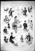Old Antique Print 1875 Recollection Ascot Horse Racing Sport Spectators 19th