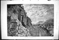 Antique Old Print 1875 View Juniata River Huntingdon Railway Track Mountains